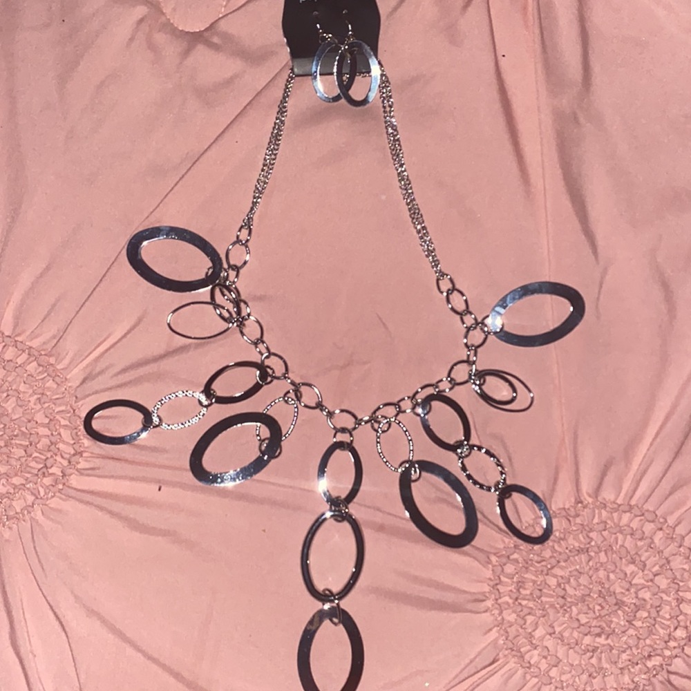 Paparazzi silver hoop style  set